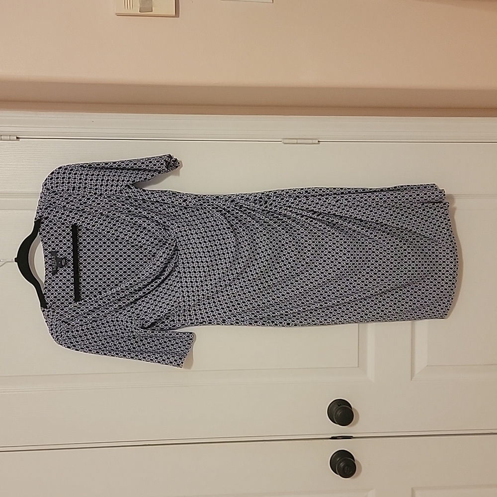 Lauren Ralph Lauren faux wrap, jersey, knee length dress, sz 10